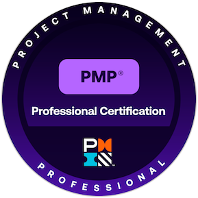 PMP Professional Certification badge, Project Management Institute